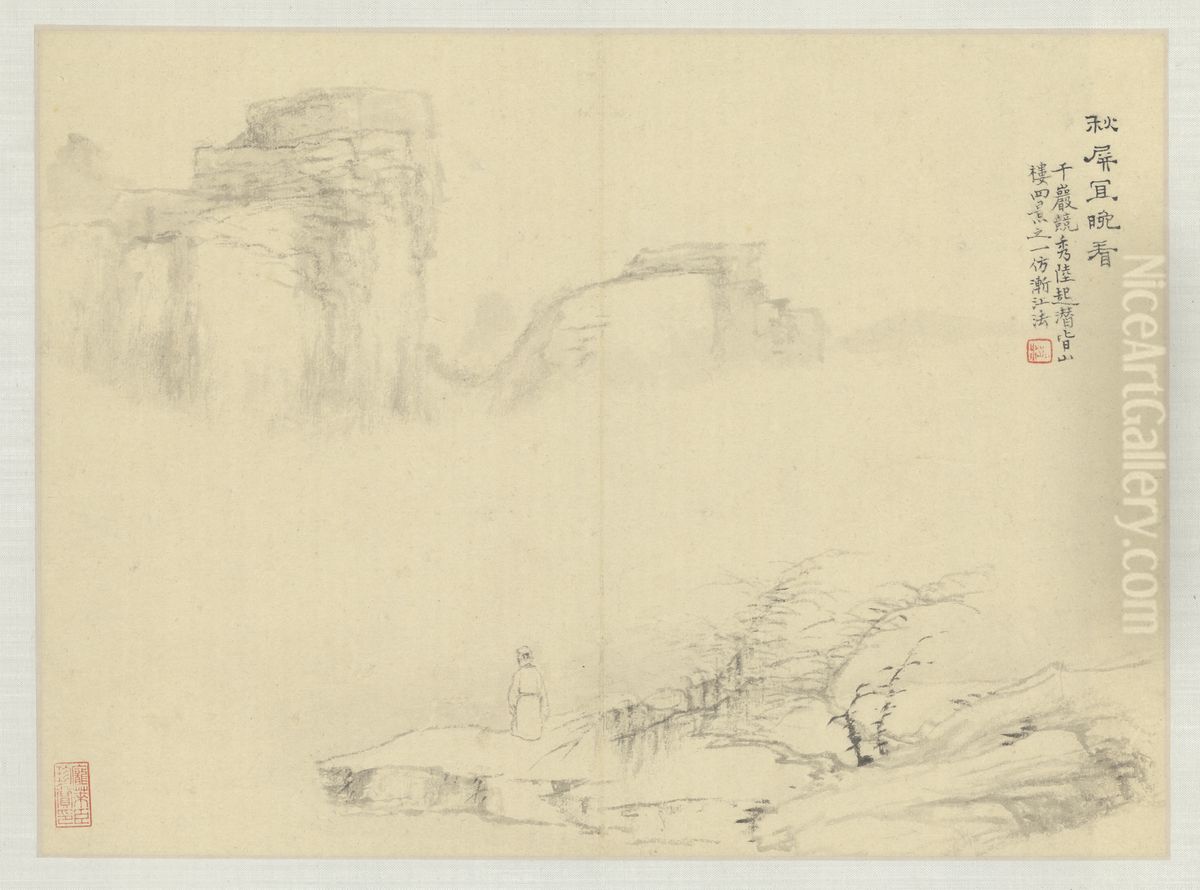 <<huang yi wu sheng shi yi tu ce>> Oil Painting by Huang Yi