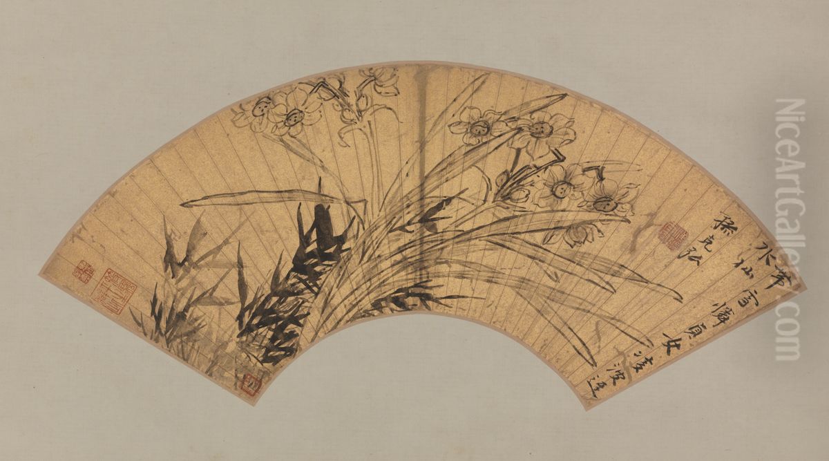 <<sun ke hong shui xian shan>> Oil Painting by Sun Kehong