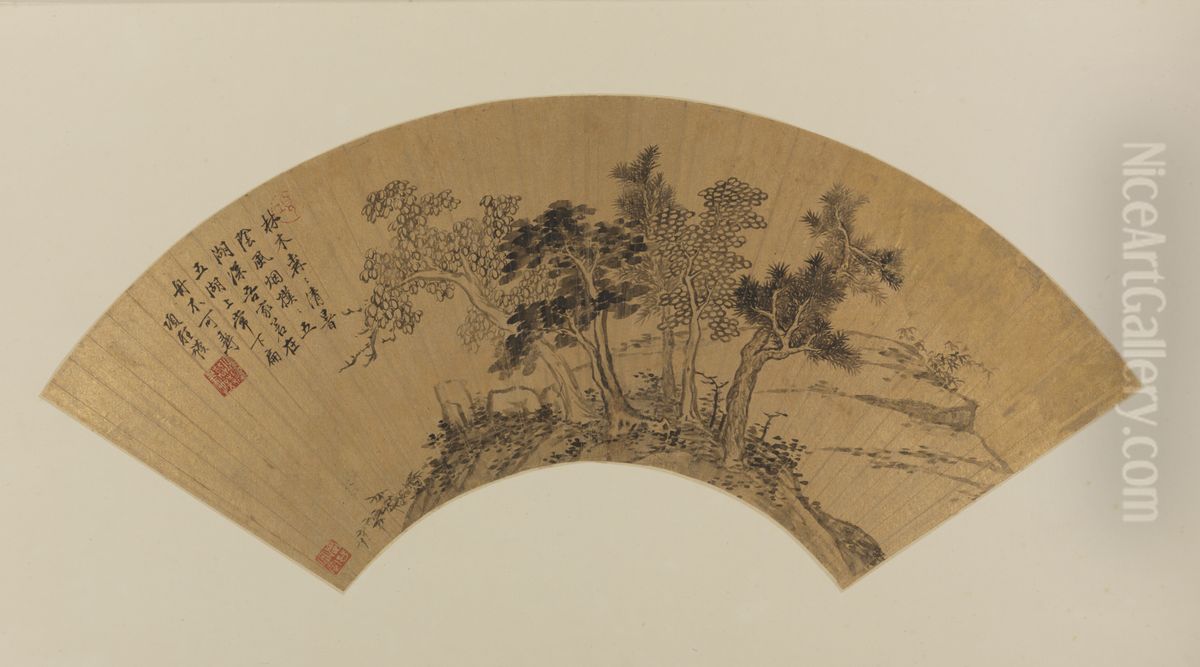 <<xiang sheng mo lin mu feng yan shan>> Oil Painting by Xiang Shengmo