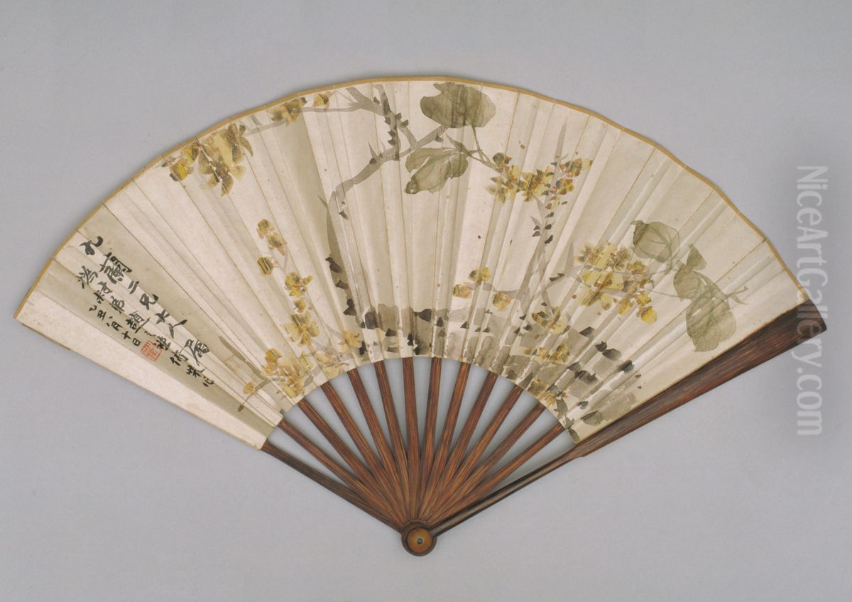 <<zhao zhi qian la mei tu cheng shan>> Oil Painting by Zhao Zhiqian