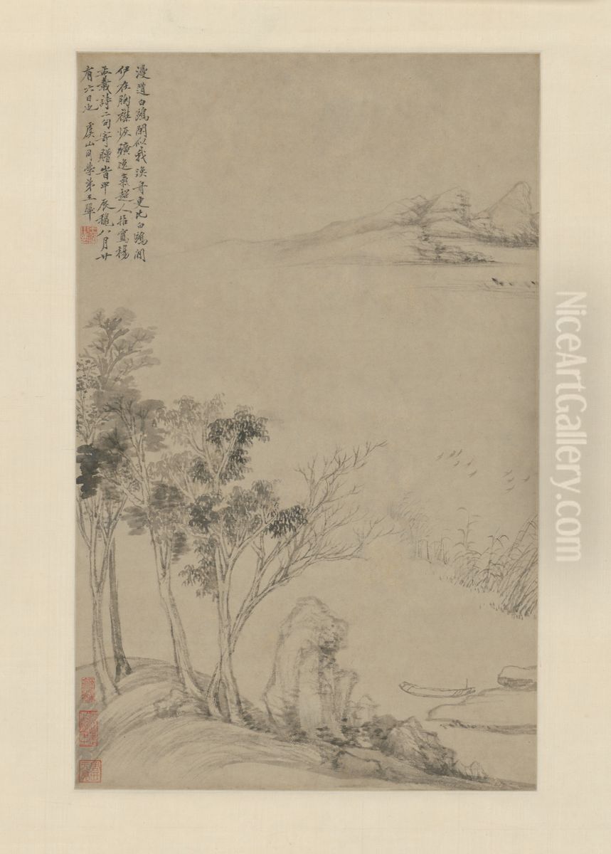 <<wang hui hua yang meng zai shi yi zhou>> Oil Painting by Wang Hui