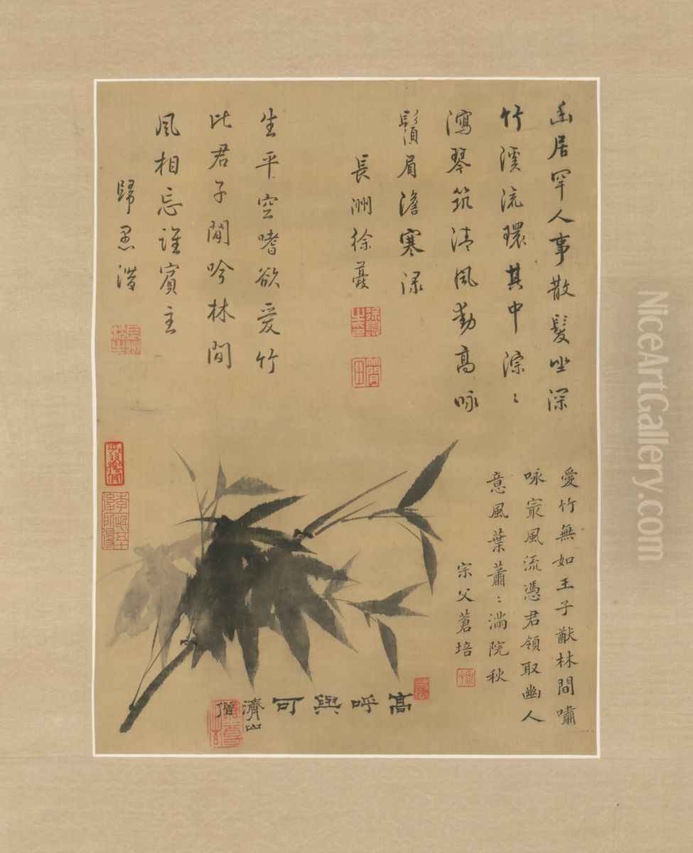 <<yuan ji mo zhu tu zhou>> Oil Painting by Shitao Daoji