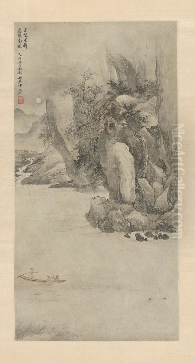 <<wang hui fang tang yin chi bi zhou>> Oil Painting by Wang Hui