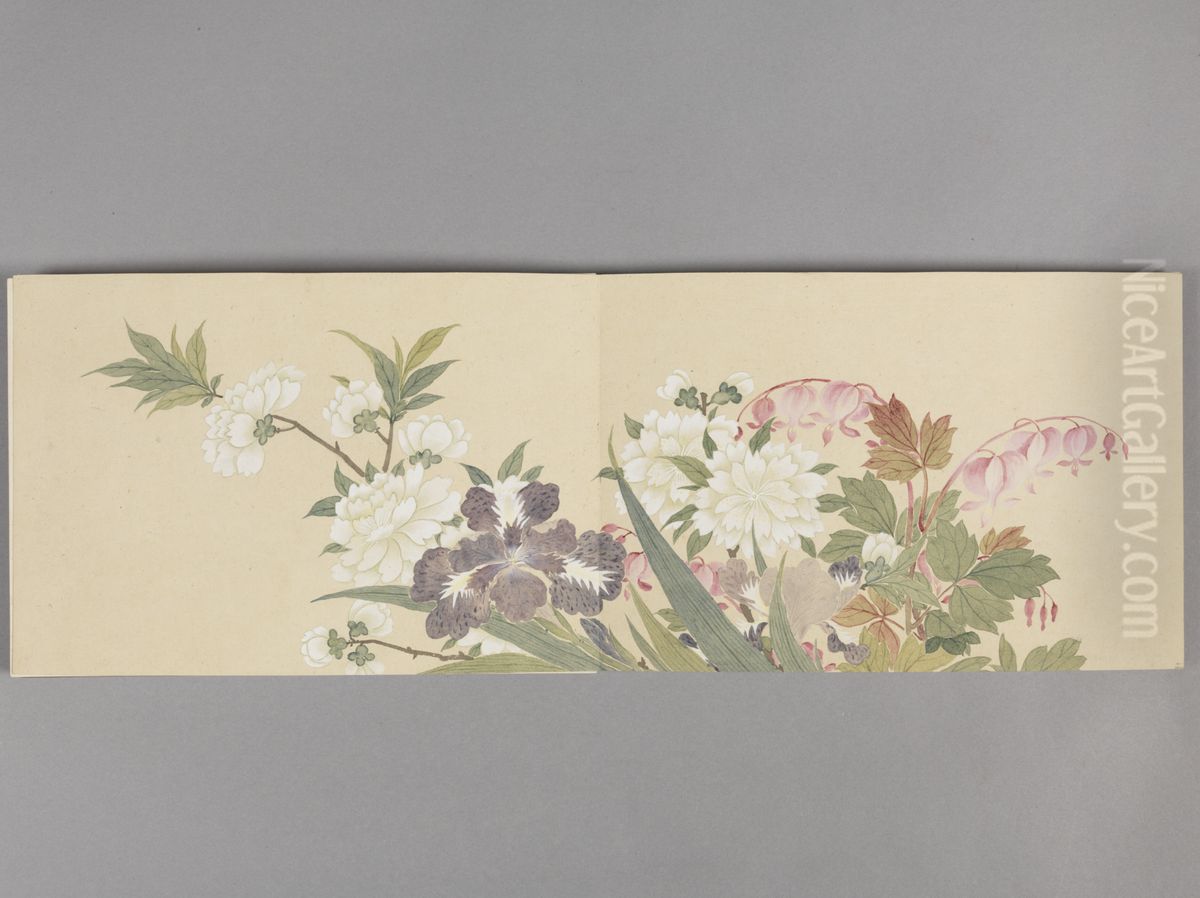 <<dong gao hua hui tu ce>> Oil Painting by Dong Gao