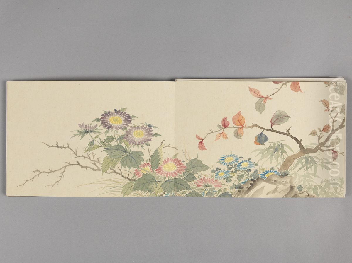 <<dong gao hua hui ce>> Oil Painting by Dong Gao