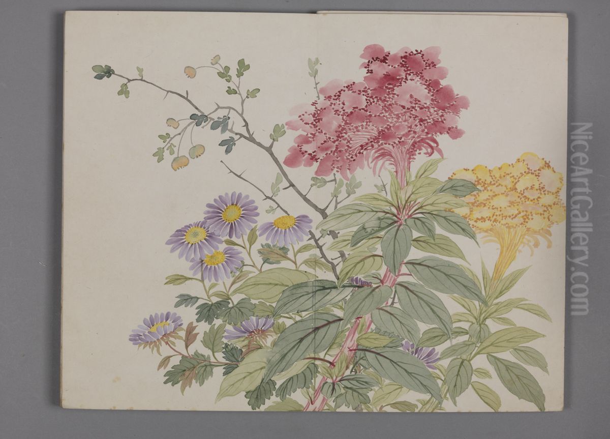 <<dong gao yan chun hui cai tu ce>> Oil Painting by Dong Gao