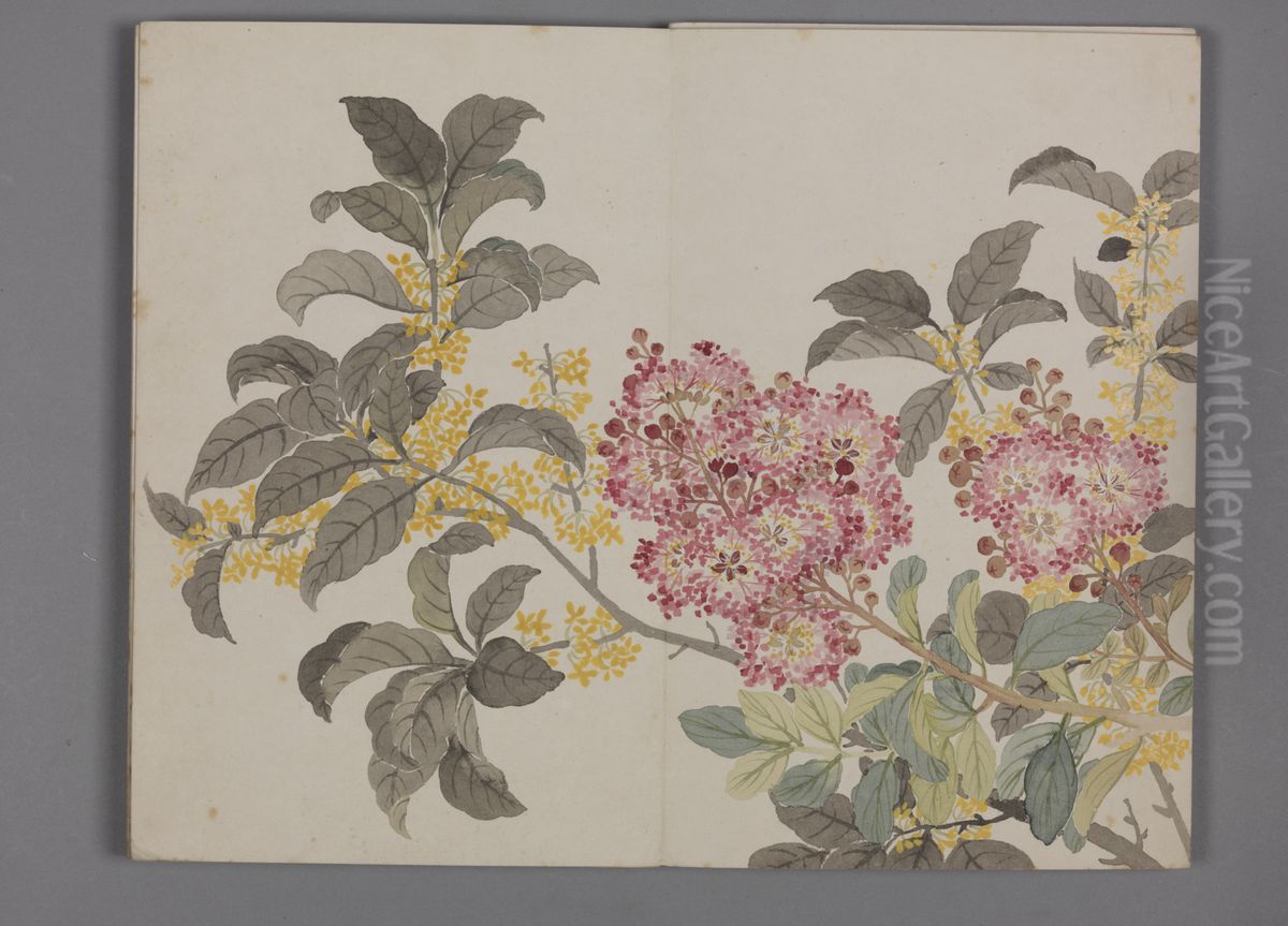 <<dong gao yan chun hui cai tu ce>> Oil Painting by Dong Gao