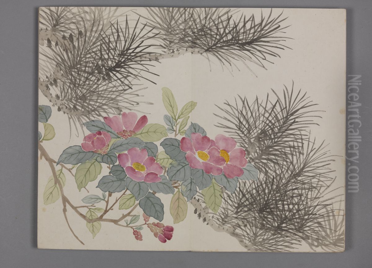 <<dong gao yan chun hui cai tu ce>> Oil Painting by Dong Gao