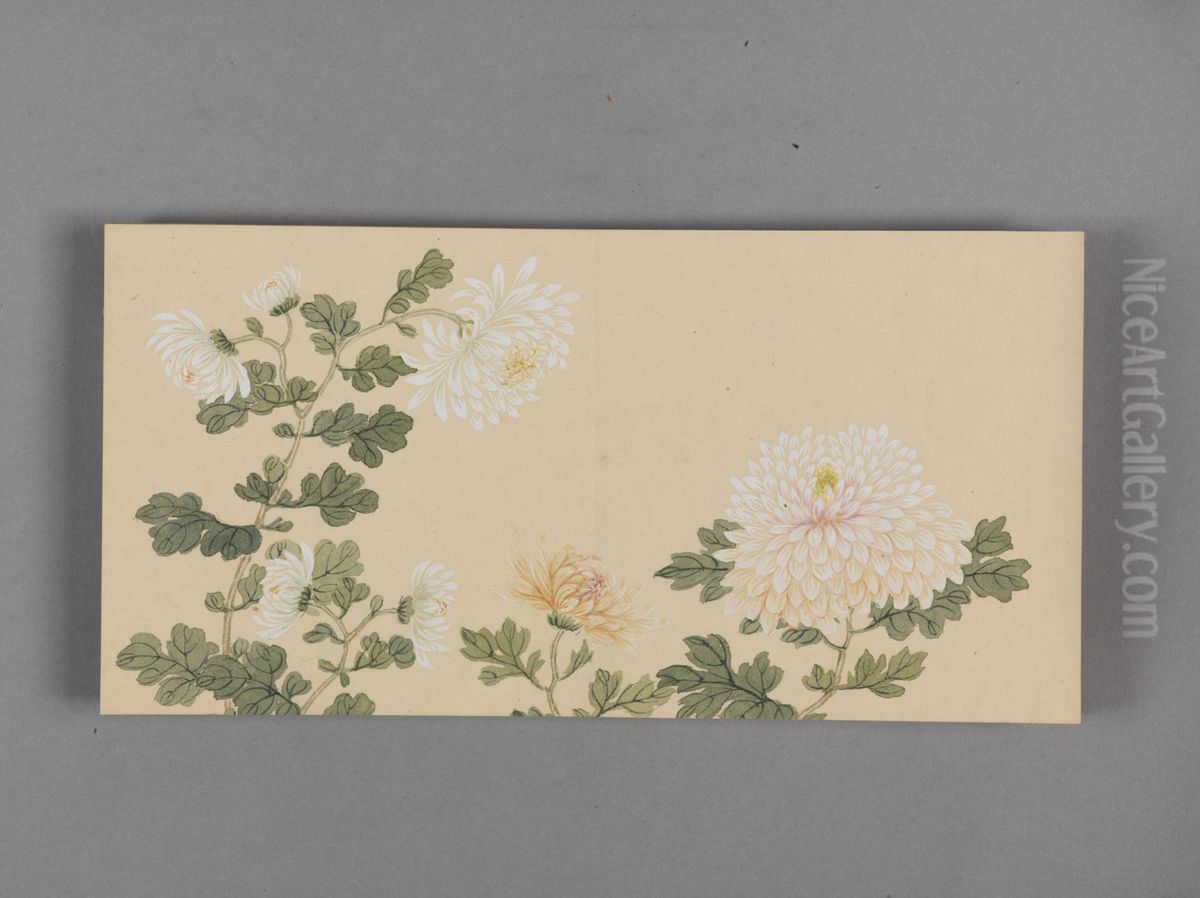 <<dong gao tao li yi shou tu xiao ce>> Oil Painting by Dong Gao