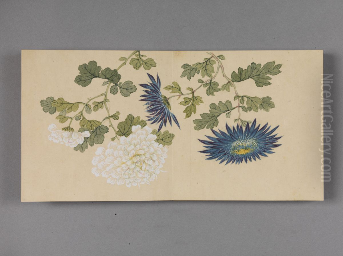 <<dong gao li gu ying chun tu xiao ce>> Oil Painting by Dong Gao