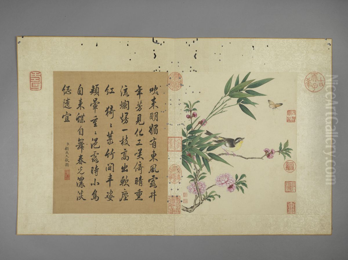 <<jiang ting xi hua hui tu ce>> Oil Painting by Jiang Tingxi