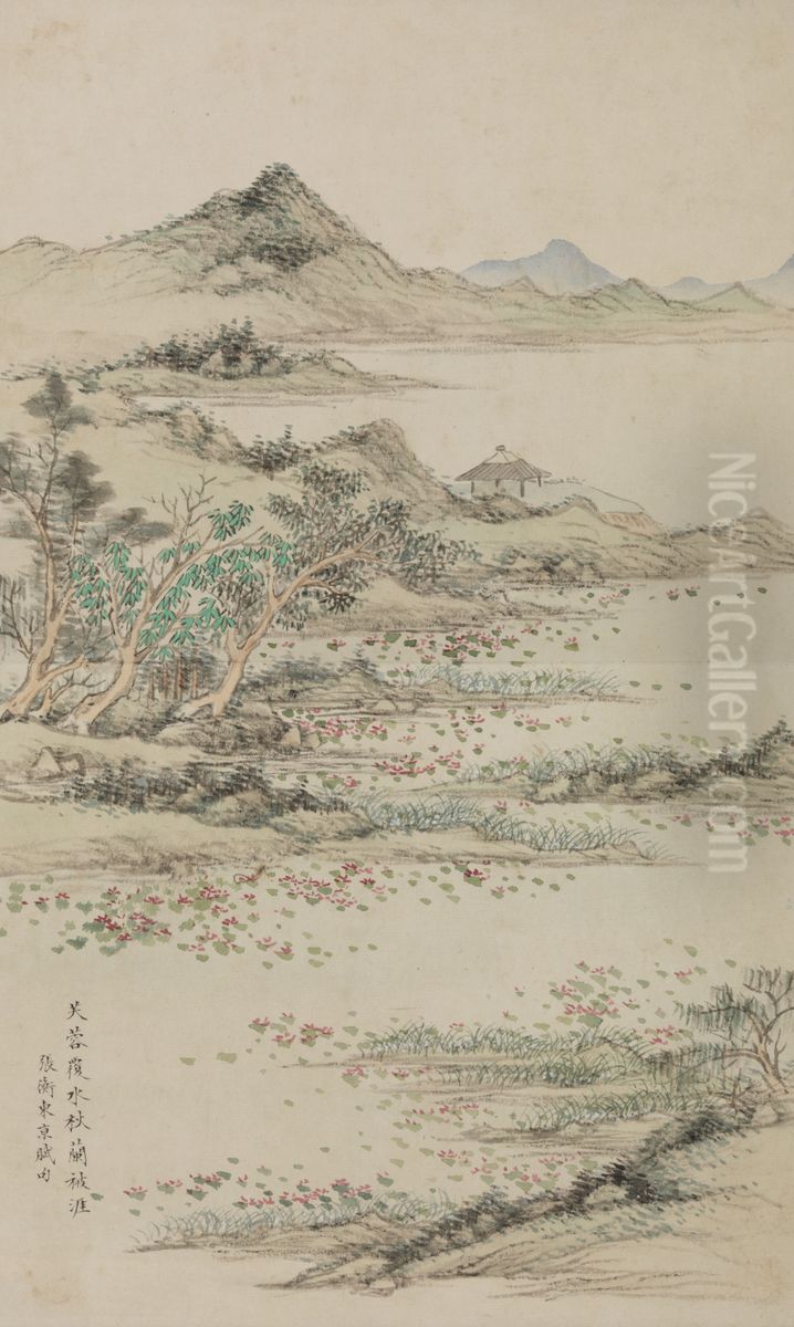 <<dong gao shan shui ren wu xiao ce>> Oil Painting by Dong Gao