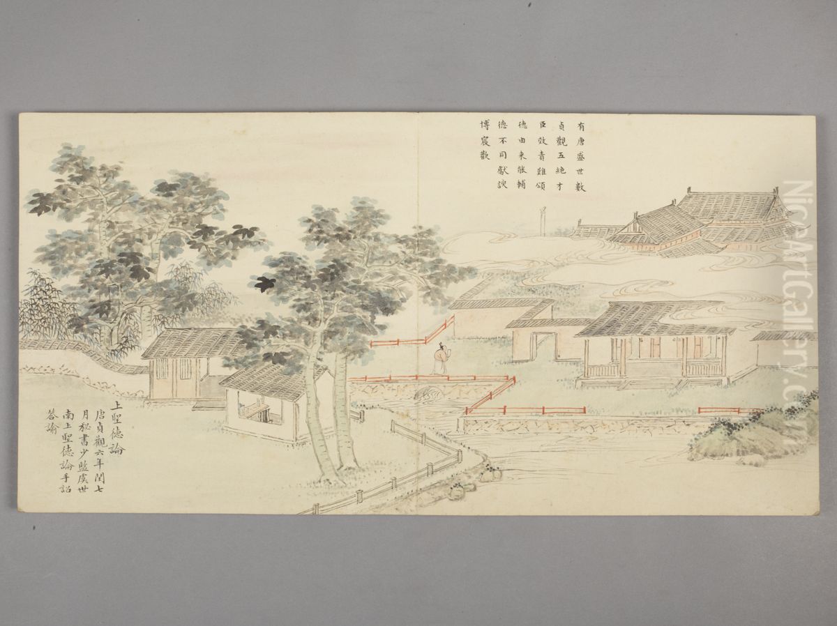 <<dong gao hua gui yu ji dian tu ce>> Oil Painting by Dong Gao