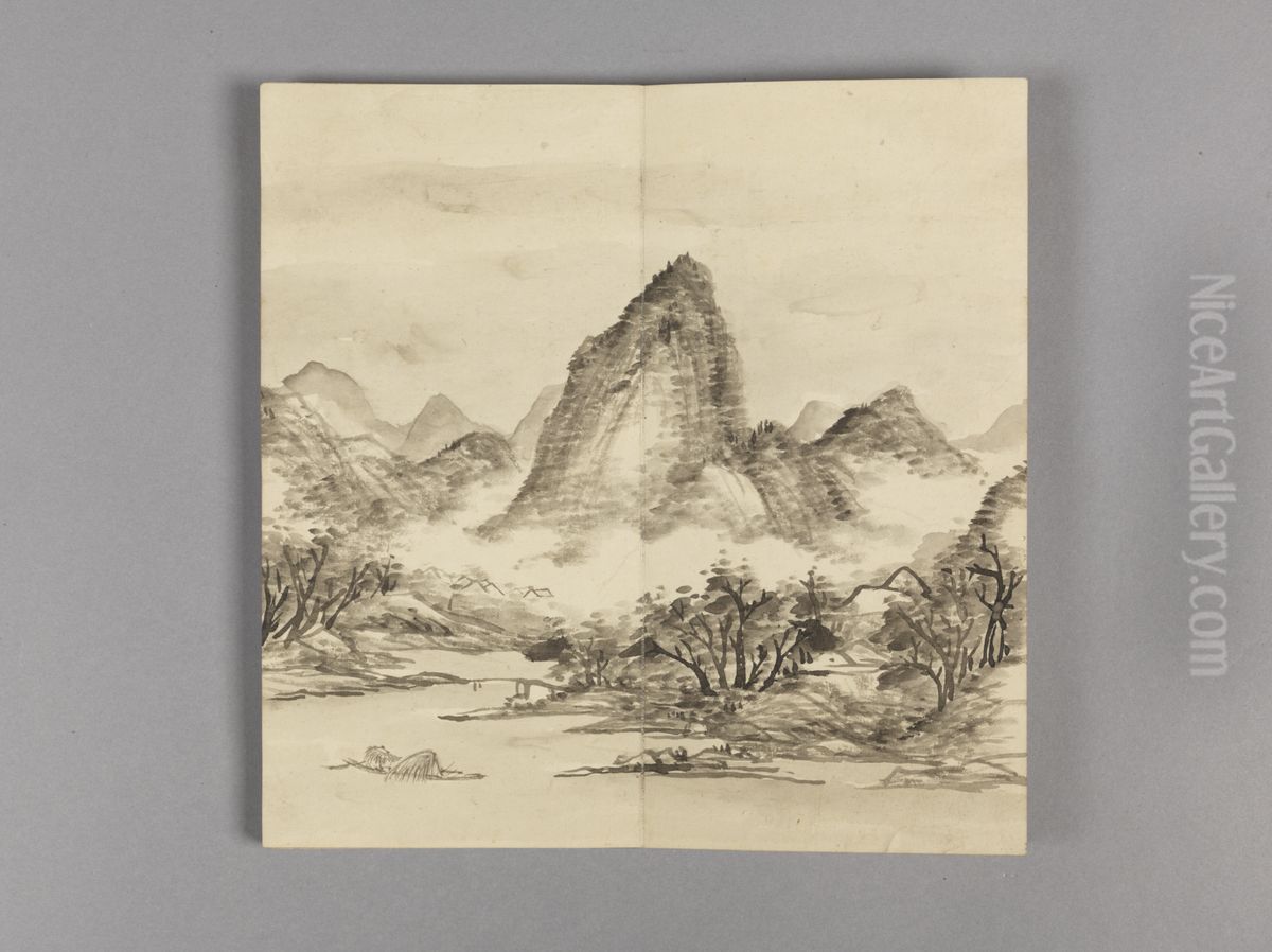 <<dong gao fang song yuan shan shui ce>> Oil Painting by Dong Gao