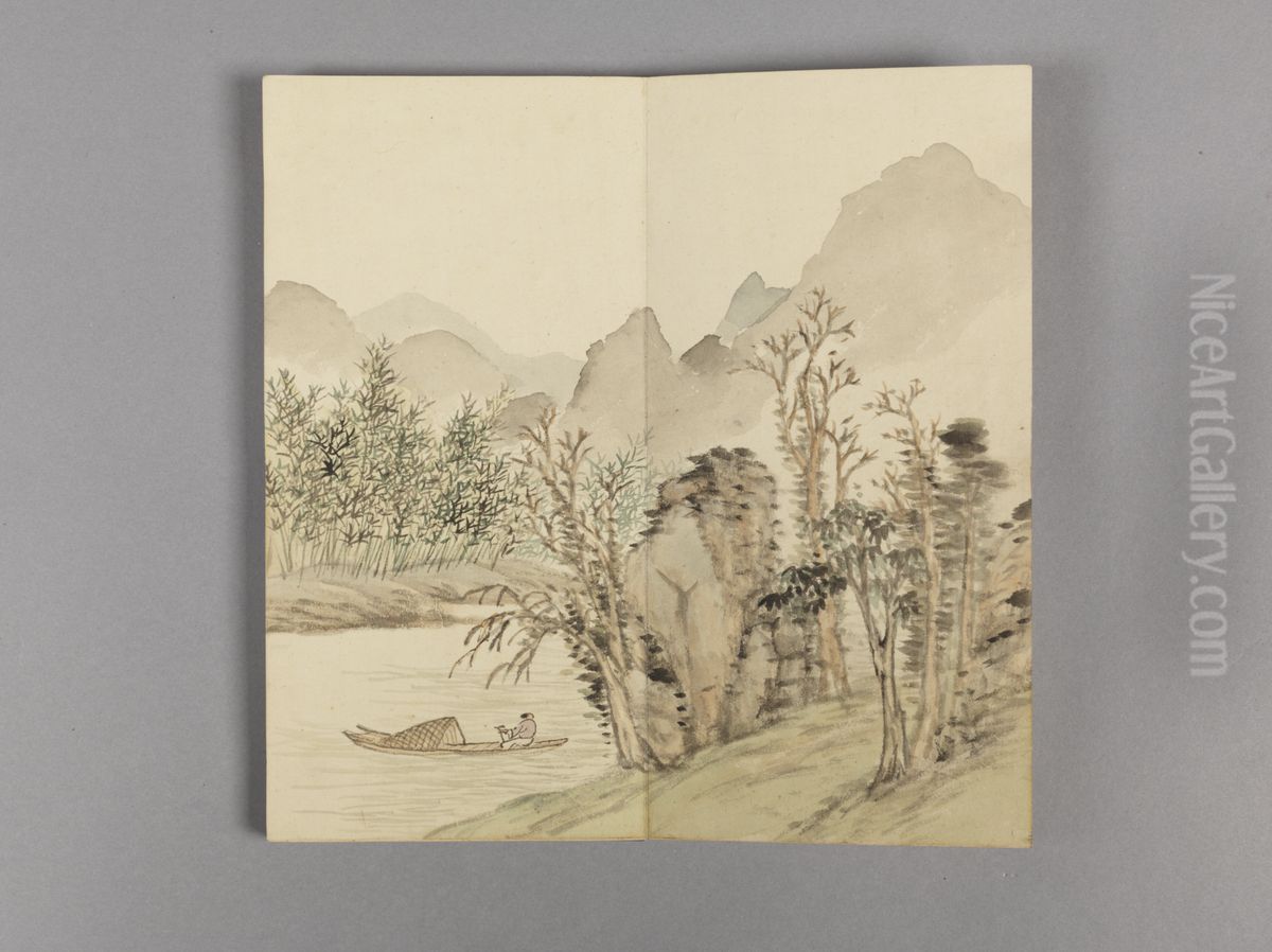 <<dong gao fang song yuan shan shui ce>> Oil Painting by Dong Gao