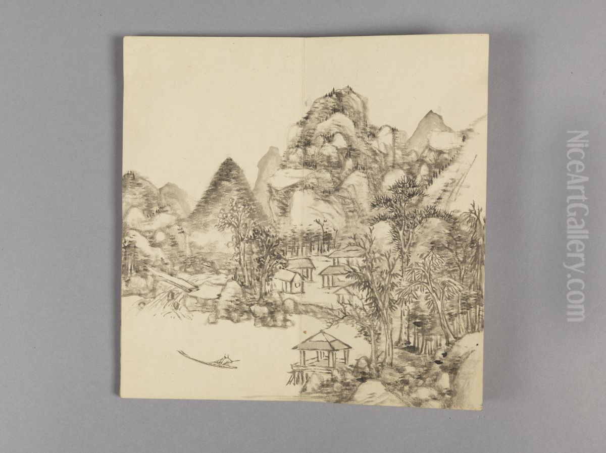 <<dong gao fang song yuan shan shui ce>> Oil Painting by Dong Gao