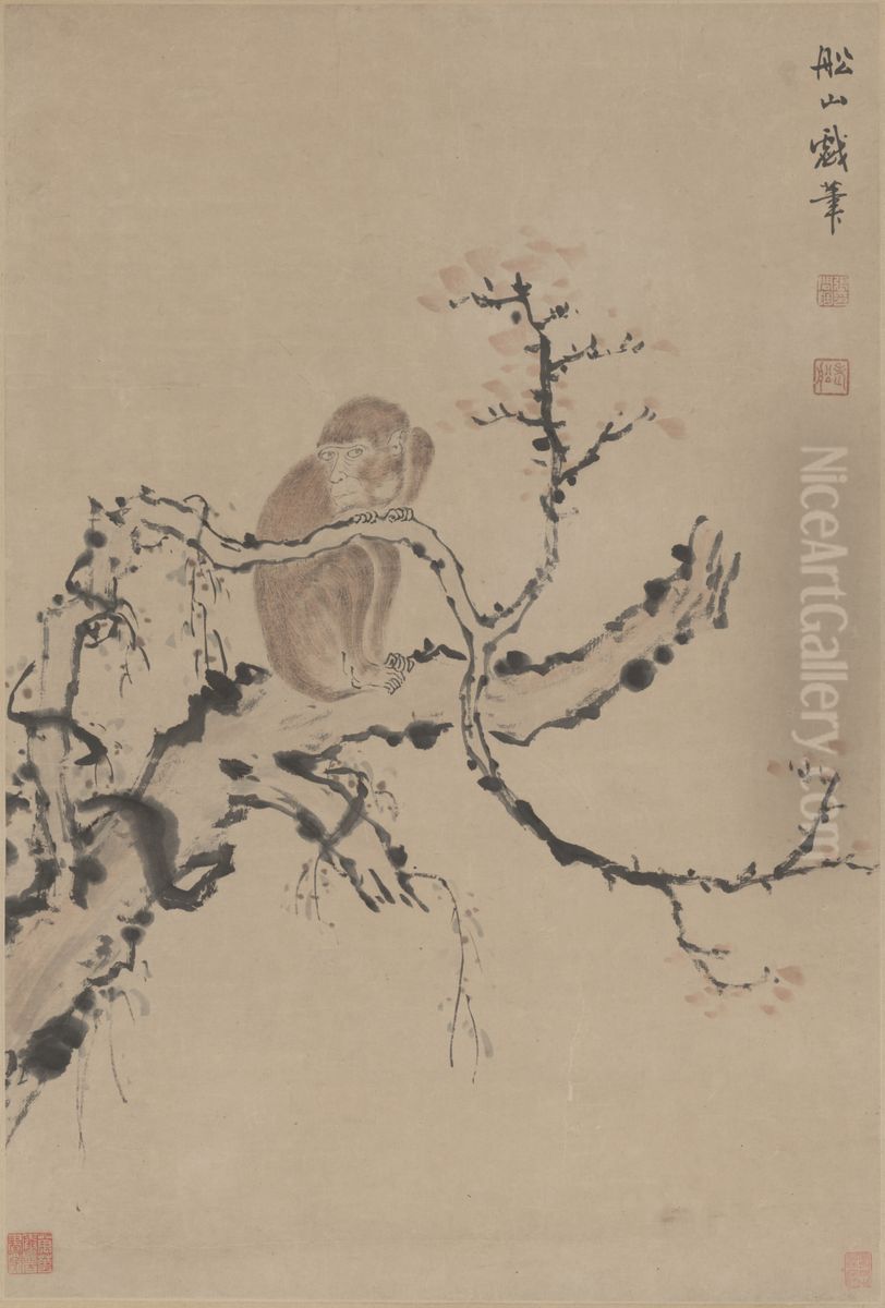 <<zhang wen tao ku mu ju yuan tu zhou>> Oil Painting by Zhang Wentao