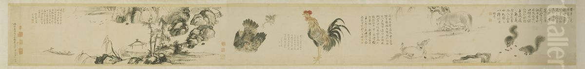 <<tang ying za hua juan>> Oil Painting by Tang Ying