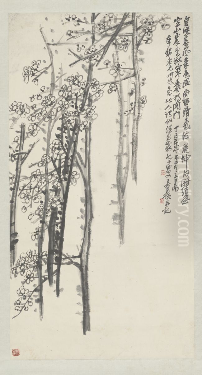 <<wu jun qing mo mei zhou>> Oil Painting by Wu Chang-shuo