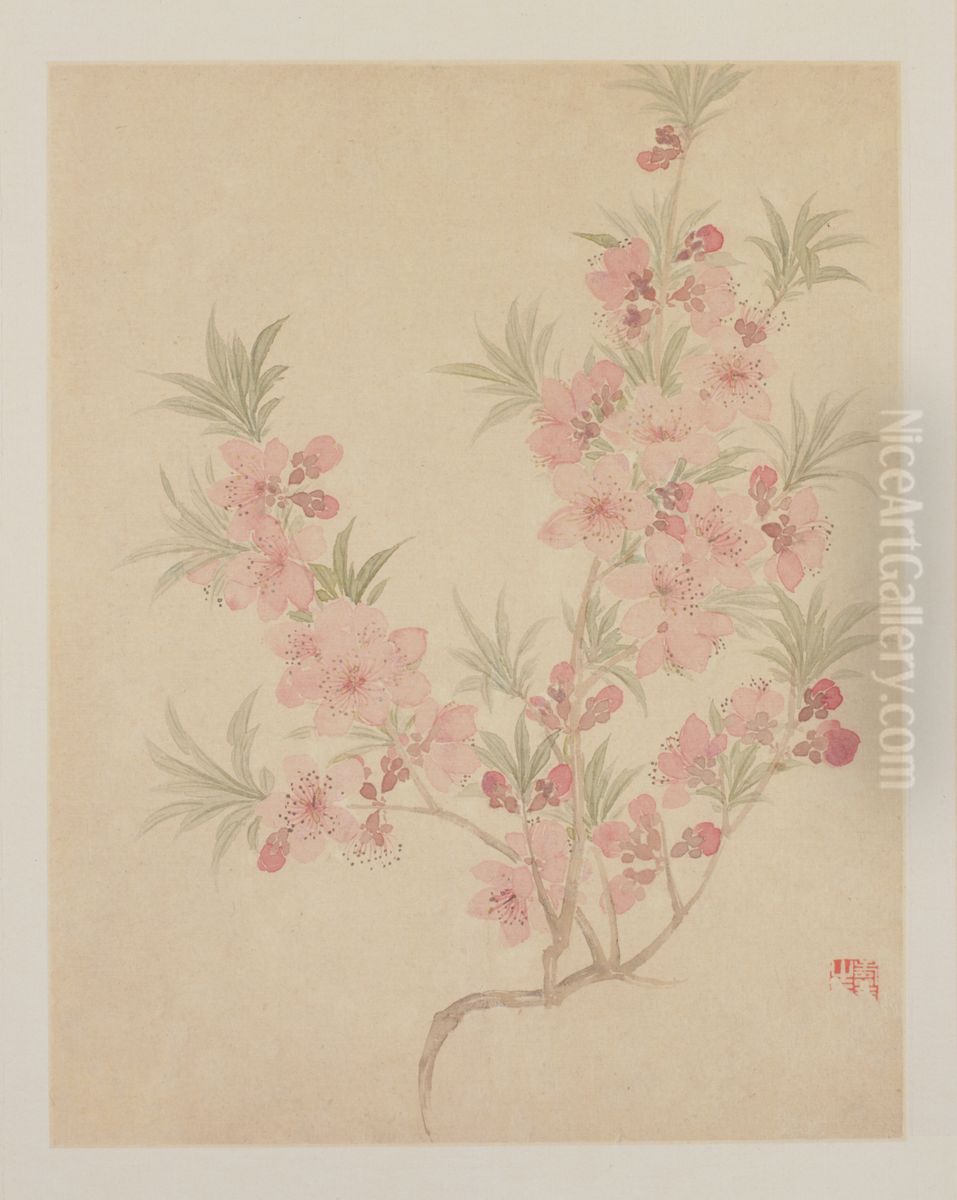 <<yun shou ping hua niao ce>> Oil Painting by Yun Shouping