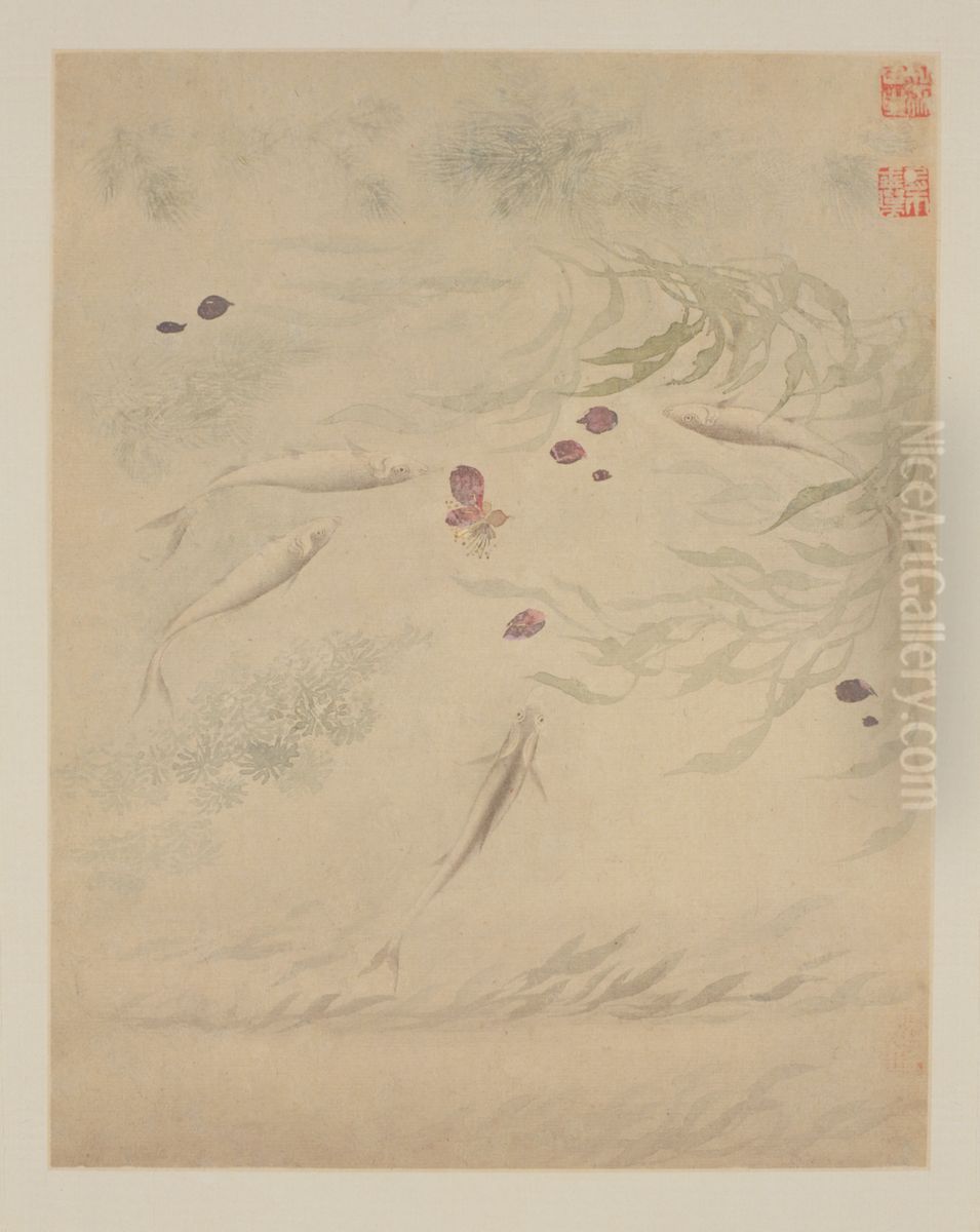 <<yun shou ping hua niao ce>> Oil Painting by Yun Shouping