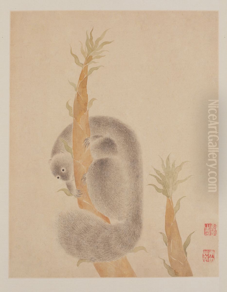 <<yun shou ping hua niao ce>> Oil Painting by Yun Shouping