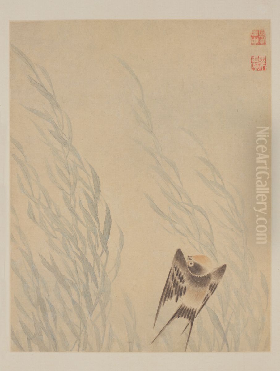 <<yun shou ping hua niao ce>> Oil Painting by Yun Shouping