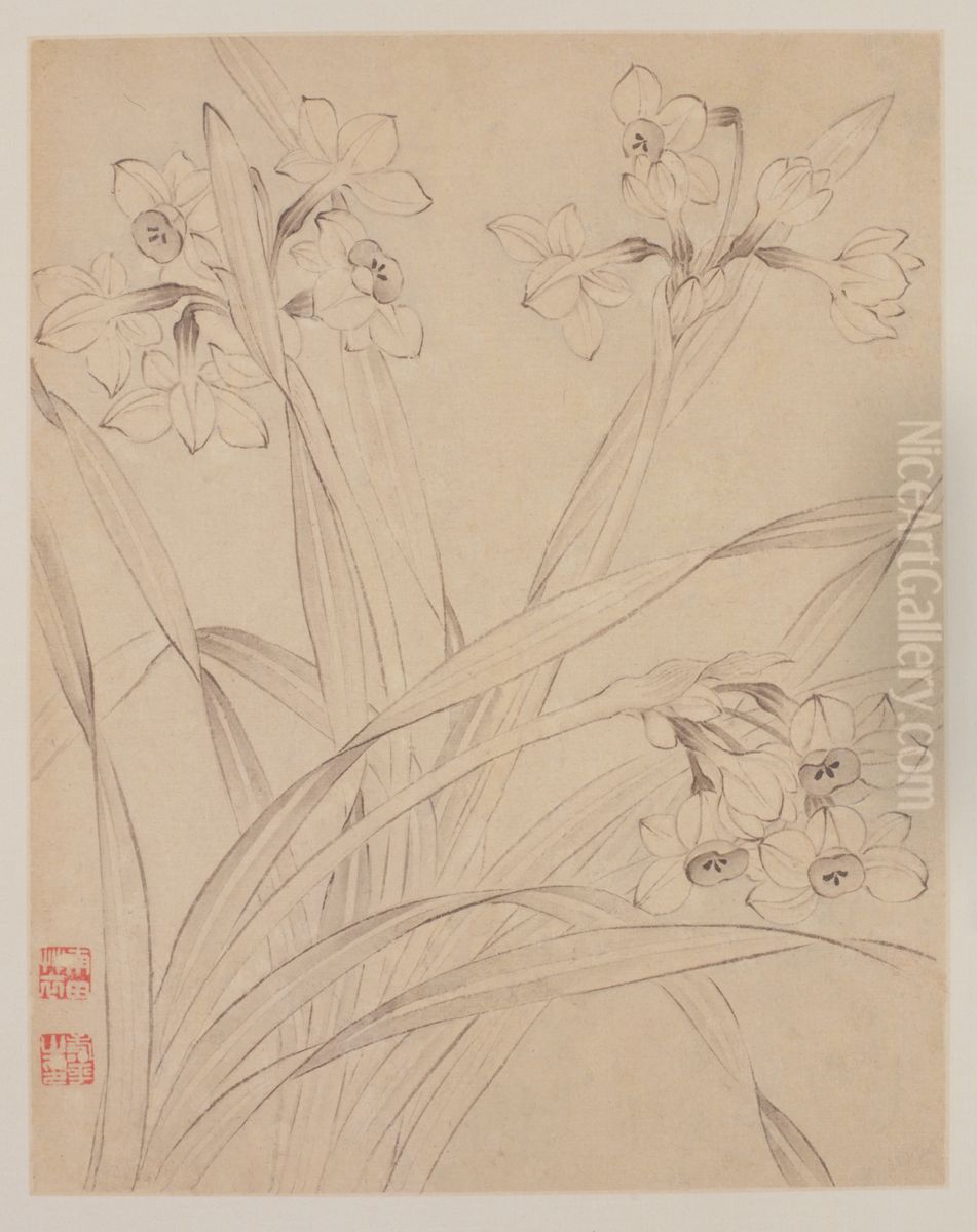 <<yun shou ping hua niao ce>> Oil Painting by Yun Shouping