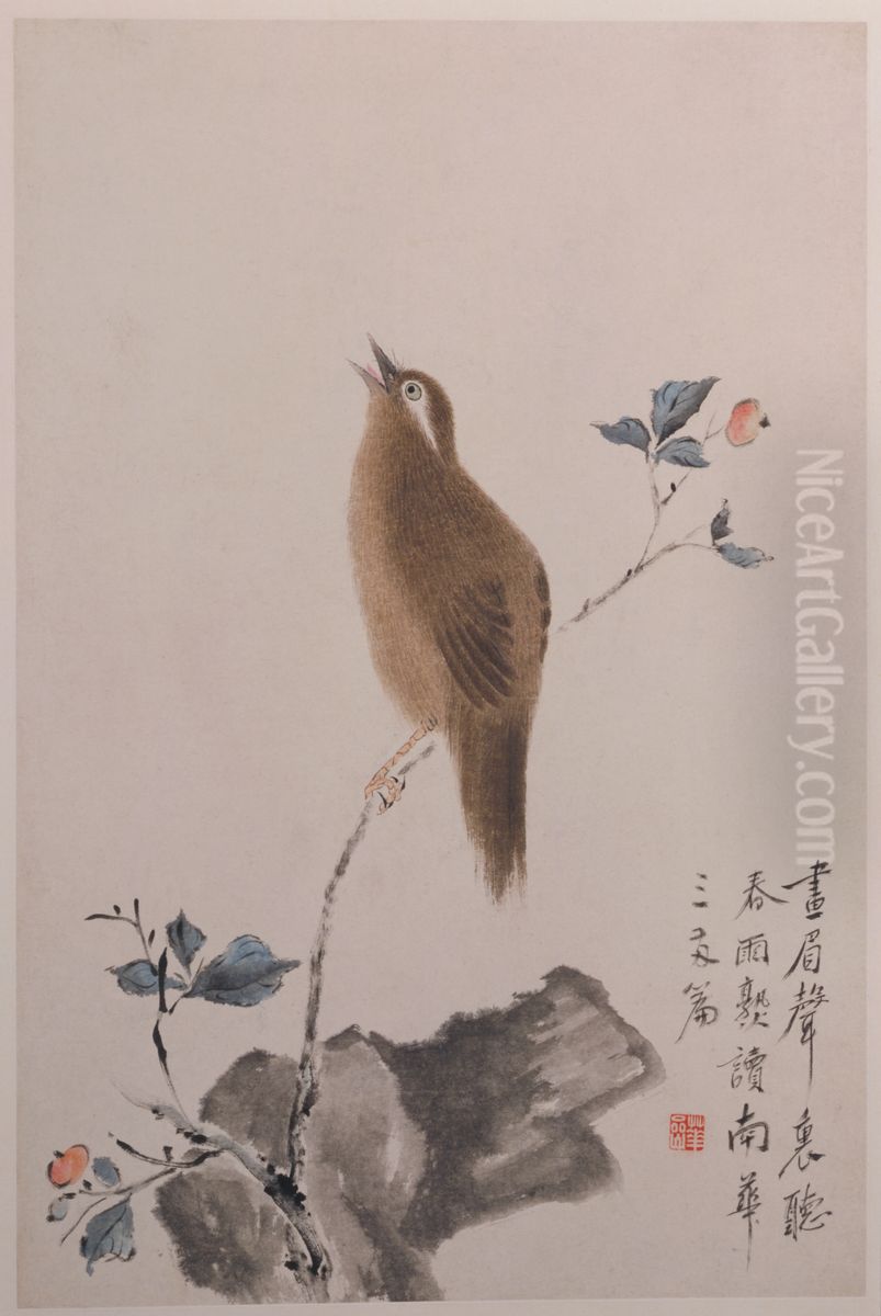 <<hua nie hua niao ce>> Oil Painting by Hua Yan