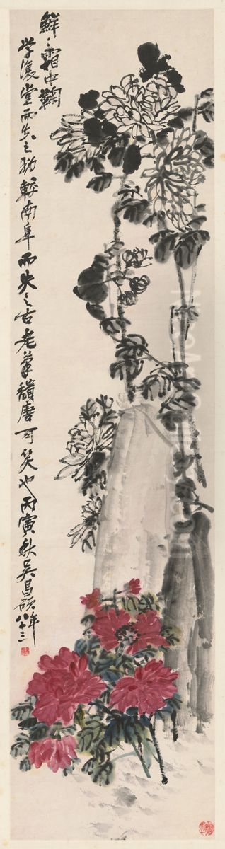 <<wu jun qing ju hua zhou>> Oil Painting by Wu Chang-shuo