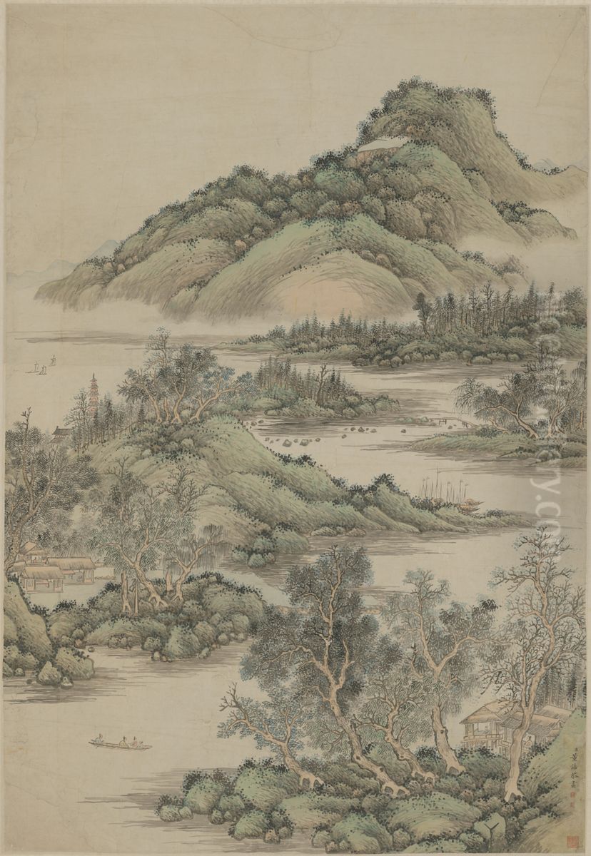 <<dong gao you yan fang zhao tu zhou>> Oil Painting by Dong Gao