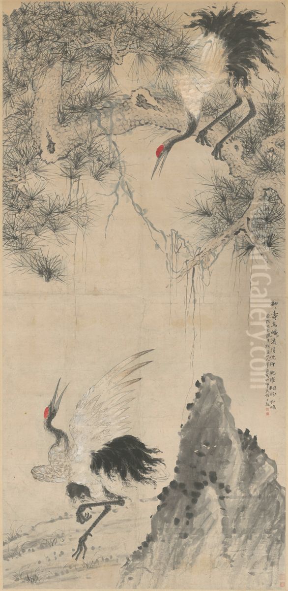 <<hua nie song he zhou>> Oil Painting by Hua Yan