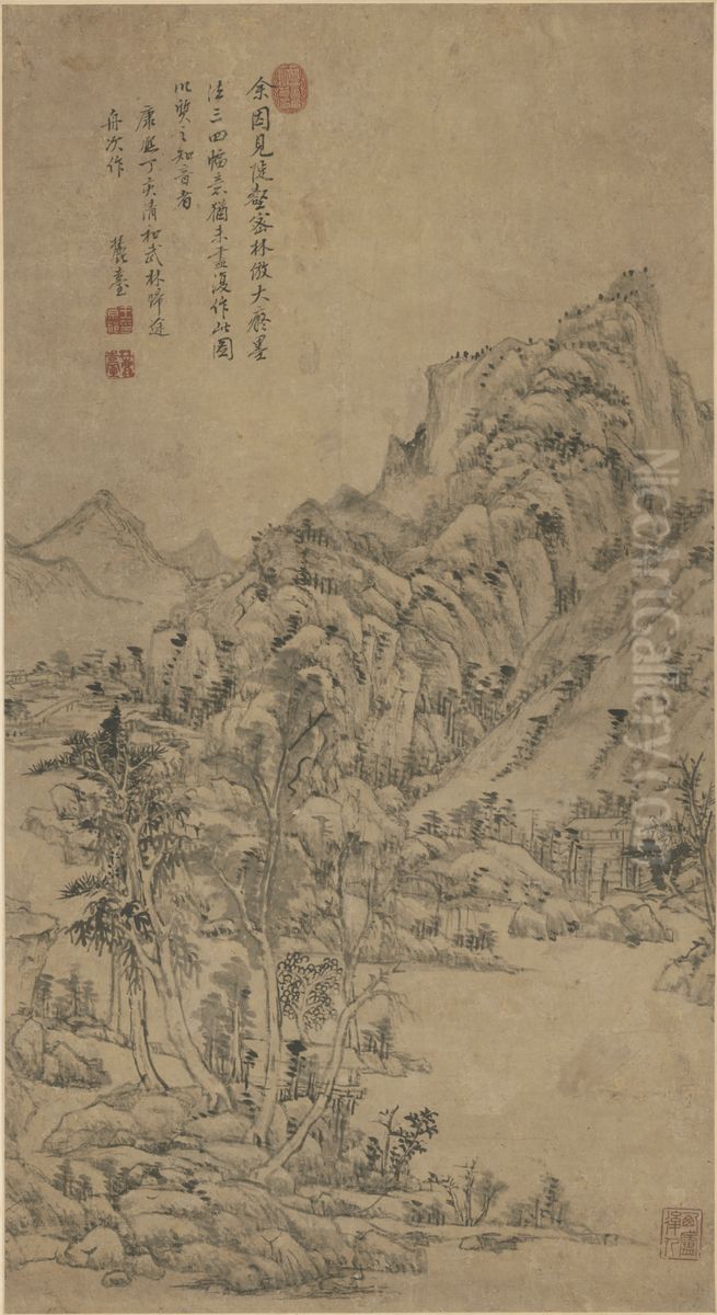 <<wang yuan qi dou he mi lin zhou>> Oil Painting by Wang Yuanqi