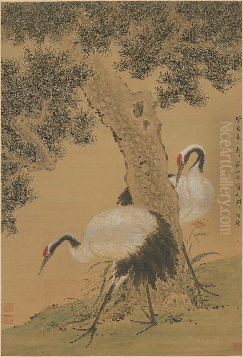 <<hua nie song he zhou>> Oil Painting by Hua Yan