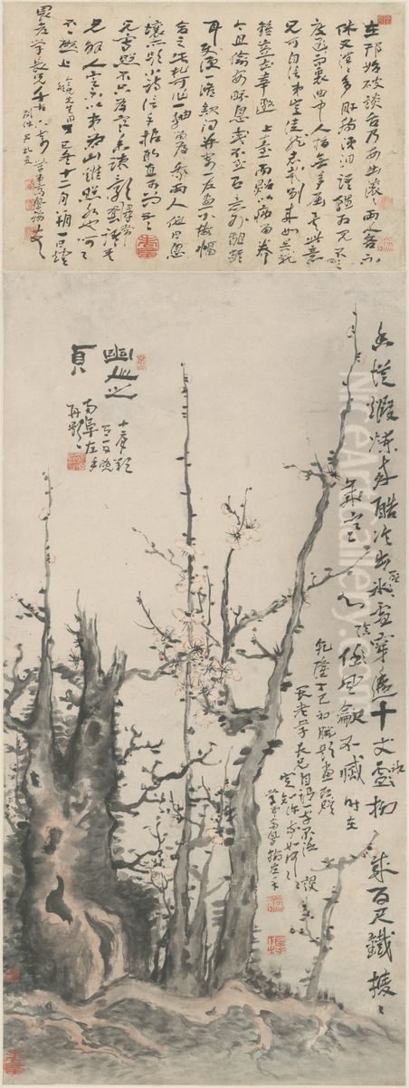 <<gao feng han you ren zhi zhen tu zhou>> Oil Painting by Gao Fenghan