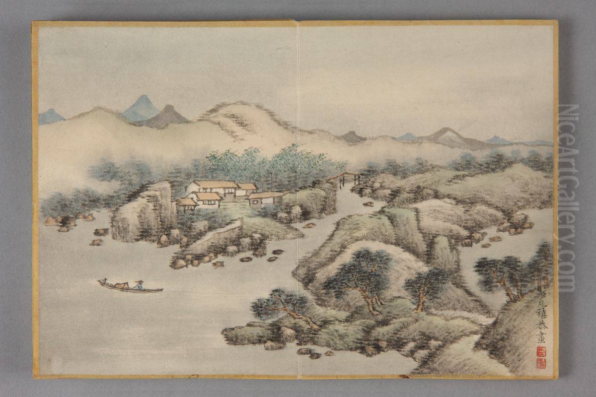 <<yun xi shan shui ce>> Oil Painting by Yunxi