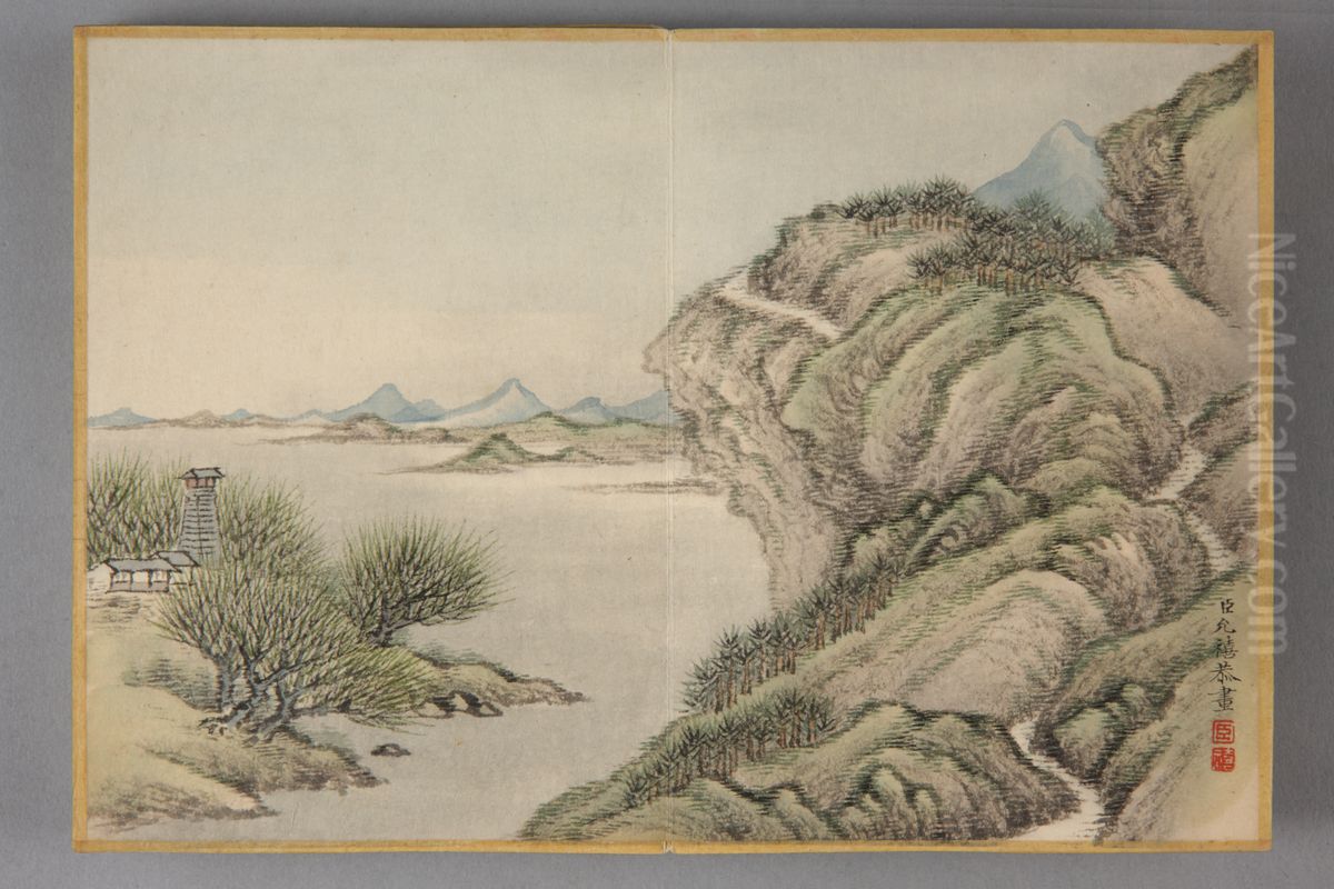 <<yun xi shan shui ce>> Oil Painting by Yunxi