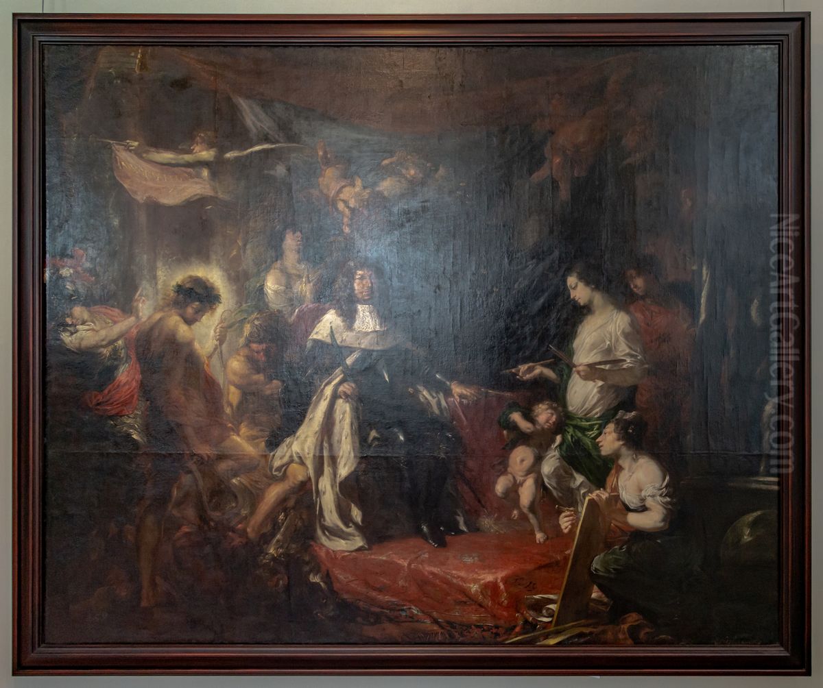 Verherrlichung des Grossen Kurfursten als Beschutzer der Kunste Oil Painting by Michael Willmann