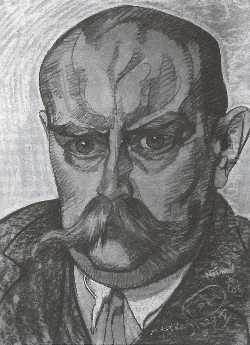 Portrait of Stanislaw Turowski Oil Painting by Stanislaw Ignacy Witkiewicz (Witkacy)