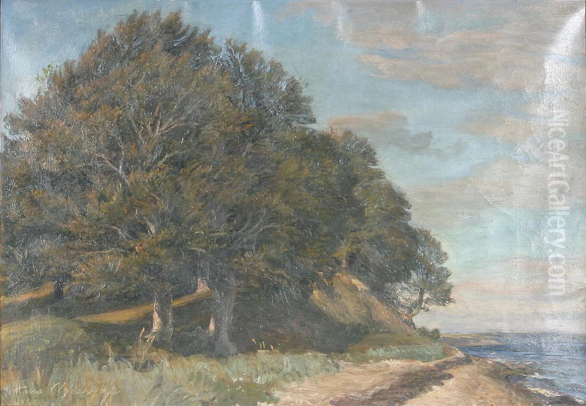 Coastal view. Oil Painting by Hans Agersnap