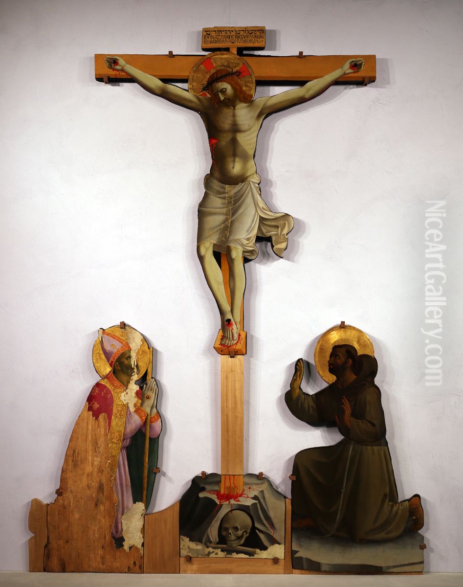 San Niccolo del Ceppo Crucifixion Oil Painting by Fra Angelico