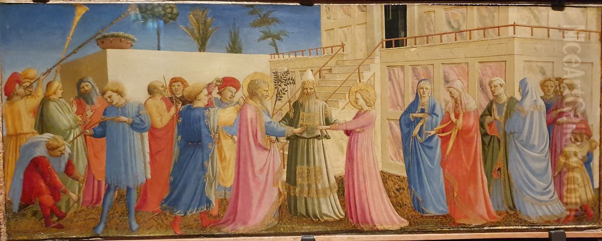 Marriage of the Virgin Oil Painting by Fra Angelico