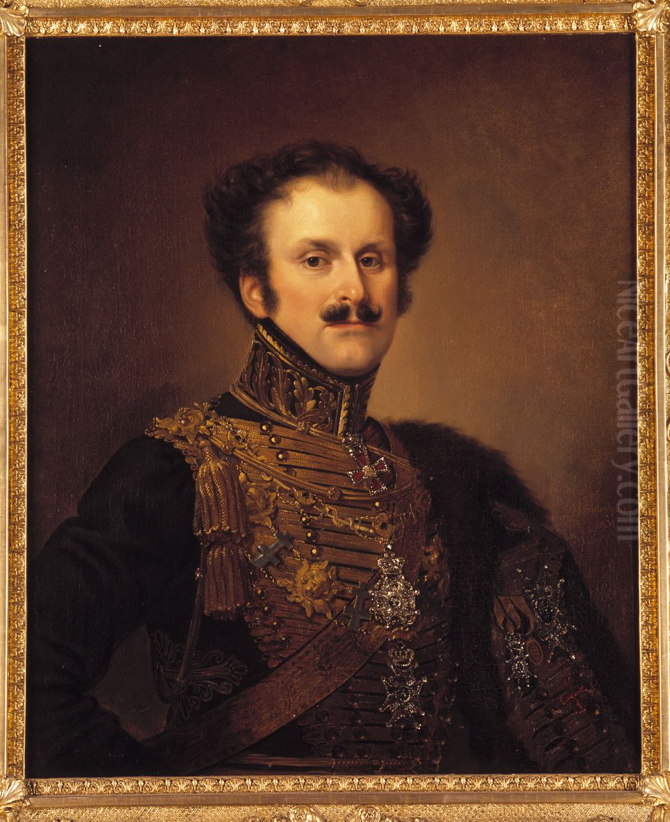 Portratt, man Oil Painting by Olof Johan Sodermark