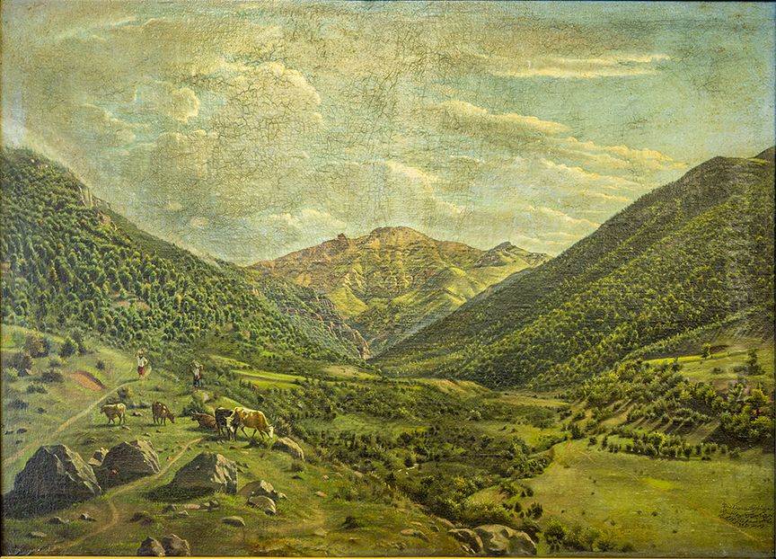 dwrnmay drh zanws Oil Painting by Kamal-ol-molk