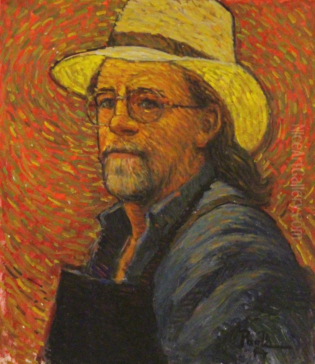 Self-portrait Oil Painting by O. Gail Poole