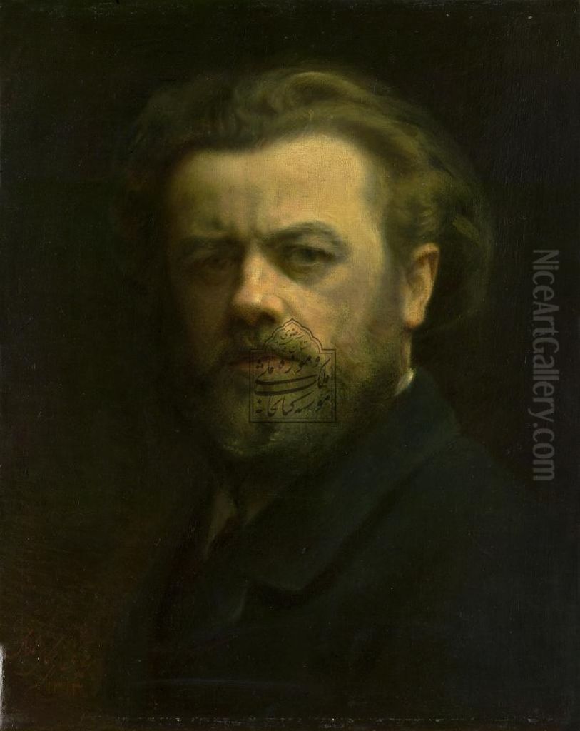 Henri Fantin-Latour's self-portrait Oil Painting by Kamal-ol-molk