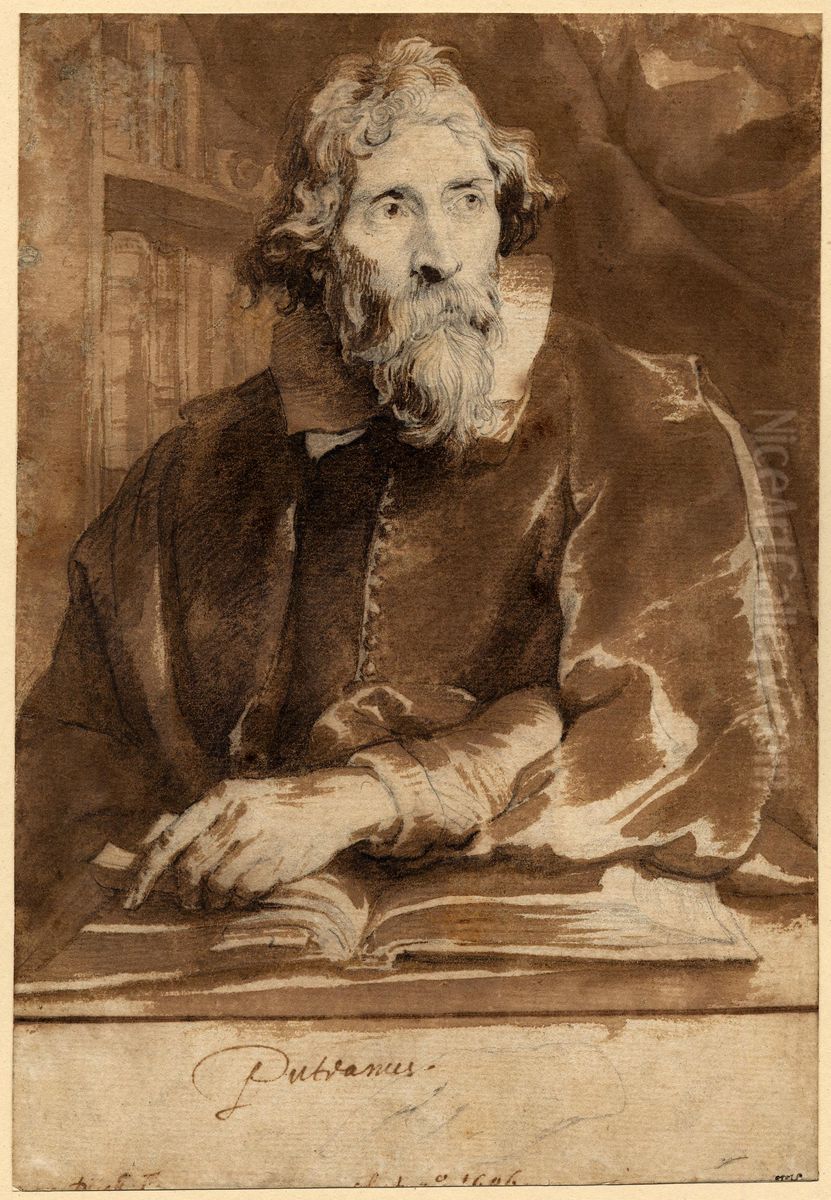 Portrait of Erycius Puteanus Oil Painting by Sir Anthony Van Dyck