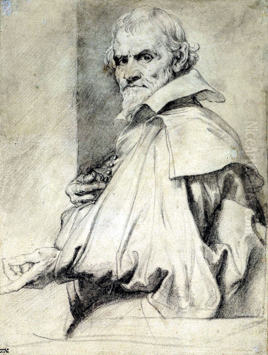 Portrait of Orazio Gentileschi Oil Painting by Sir Anthony Van Dyck