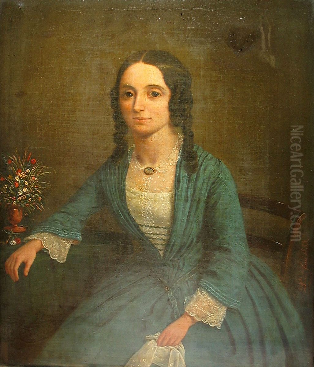 Portrait of Ragnhild Goldschmidt. Oil Painting by unknown