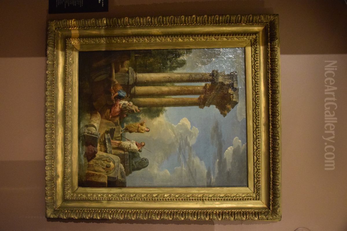 Predicateur de les ruines antiques Oil Painting by Giovanni Paolo Panini